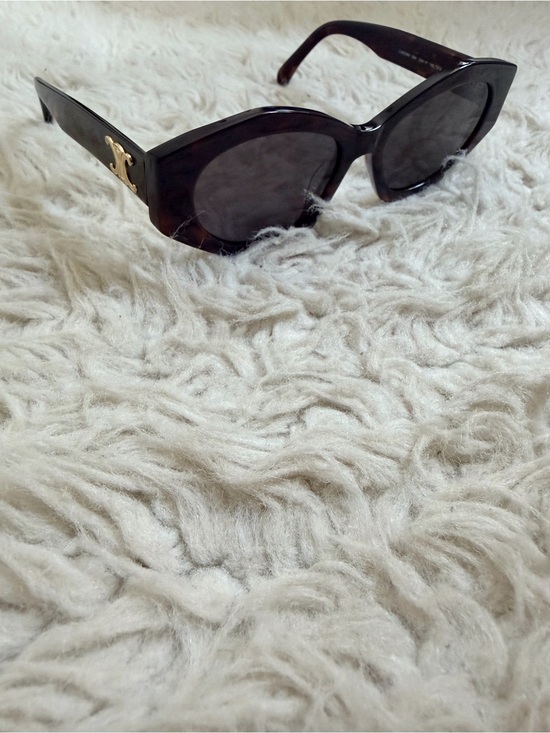 Celine Accessories - Celine Tortoise Triomphe Cat Eye Sunglasses - CL40238U